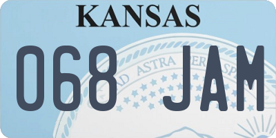 KS license plate 068JAM