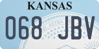 KS license plate 068JBV