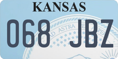 KS license plate 068JBZ