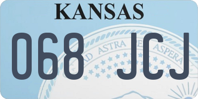 KS license plate 068JCJ