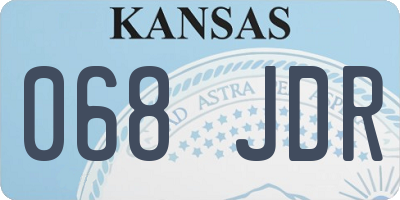 KS license plate 068JDR