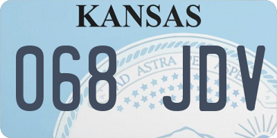 KS license plate 068JDV