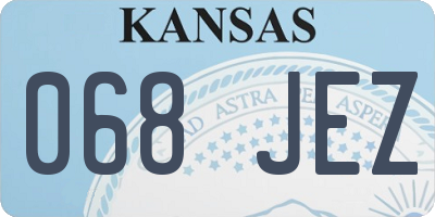 KS license plate 068JEZ