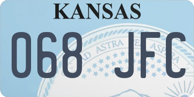 KS license plate 068JFC