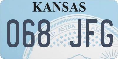 KS license plate 068JFG