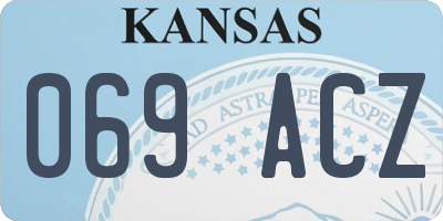 KS license plate 069ACZ