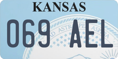 KS license plate 069AEL