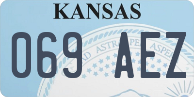 KS license plate 069AEZ