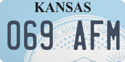 KS license plate 069AFM