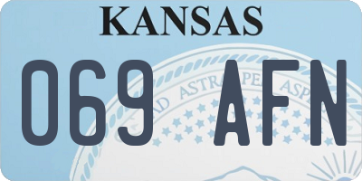 KS license plate 069AFN