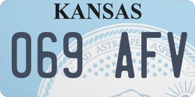 KS license plate 069AFV