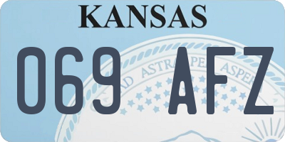 KS license plate 069AFZ