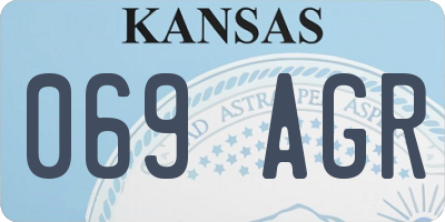 KS license plate 069AGR