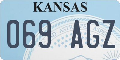 KS license plate 069AGZ