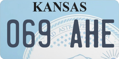KS license plate 069AHE