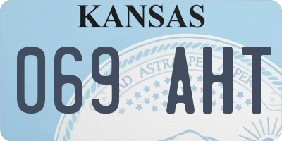 KS license plate 069AHT