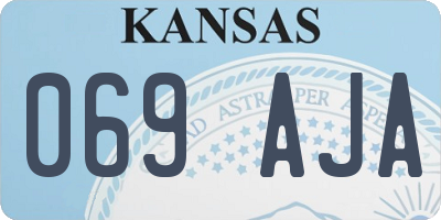 KS license plate 069AJA