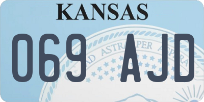 KS license plate 069AJD