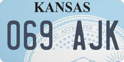 KS license plate 069AJK