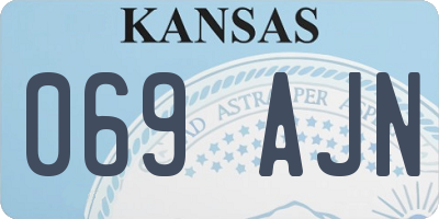 KS license plate 069AJN