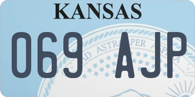 KS license plate 069AJP