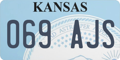 KS license plate 069AJS