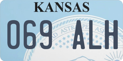 KS license plate 069ALH