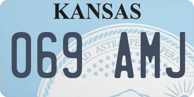 KS license plate 069AMJ