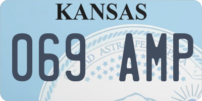 KS license plate 069AMP