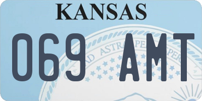 KS license plate 069AMT