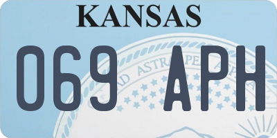 KS license plate 069APH