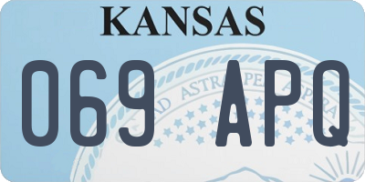 KS license plate 069APQ