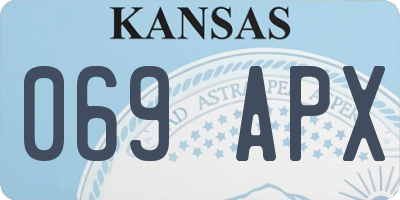 KS license plate 069APX