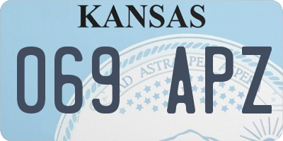 KS license plate 069APZ