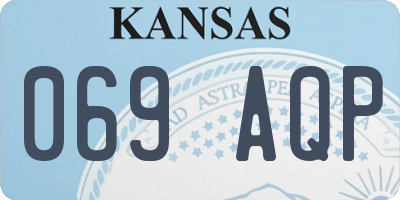 KS license plate 069AQP