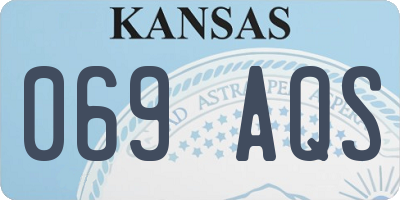 KS license plate 069AQS