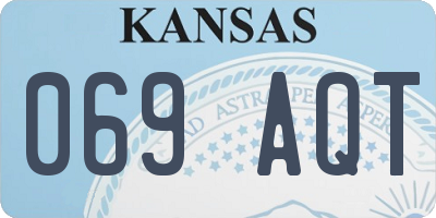KS license plate 069AQT