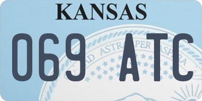 KS license plate 069ATC
