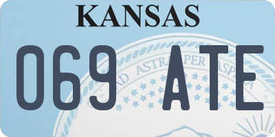 KS license plate 069ATE