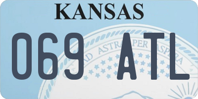 KS license plate 069ATL