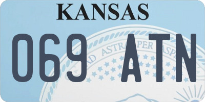 KS license plate 069ATN