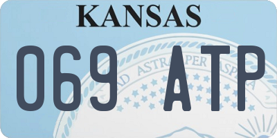 KS license plate 069ATP