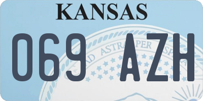 KS license plate 069AZH