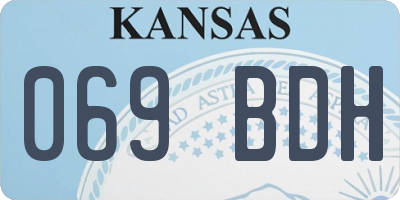 KS license plate 069BDH