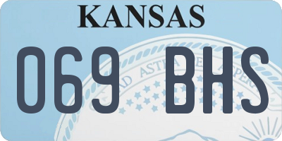 KS license plate 069BHS