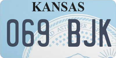 KS license plate 069BJK