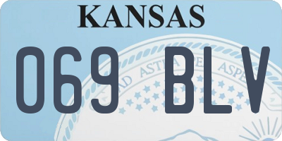 KS license plate 069BLV
