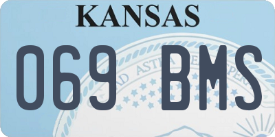KS license plate 069BMS