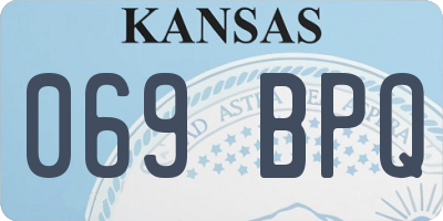 KS license plate 069BPQ
