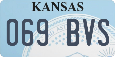 KS license plate 069BVS
